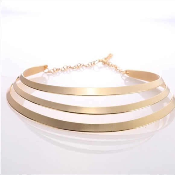 Multi Layer Fashion jewelry choker necklace - Picture 2 of 3
